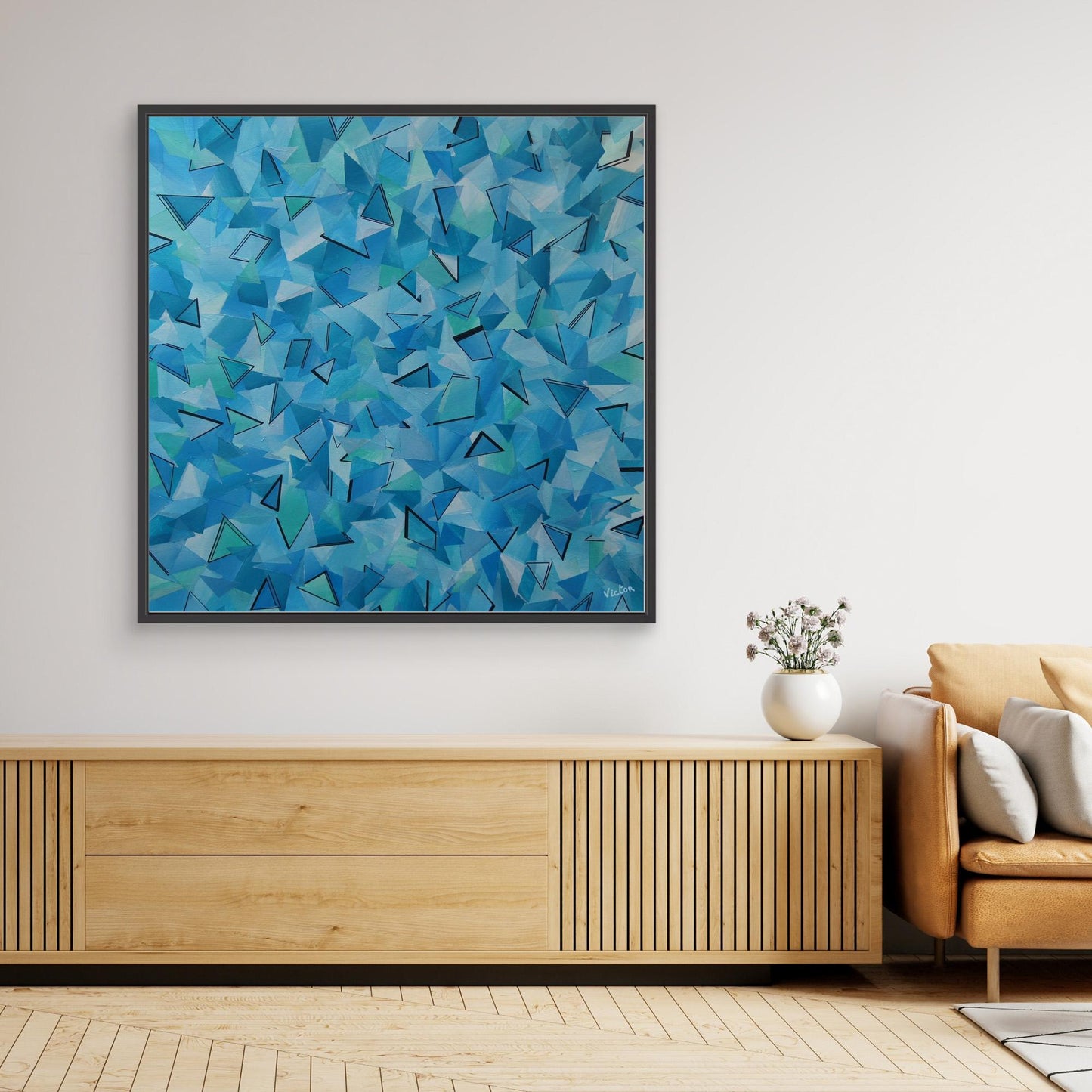 Canvas Print: "50 shades of Blue"
