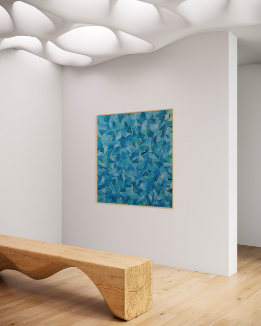 Canvas Print: "50 shades of Blue"