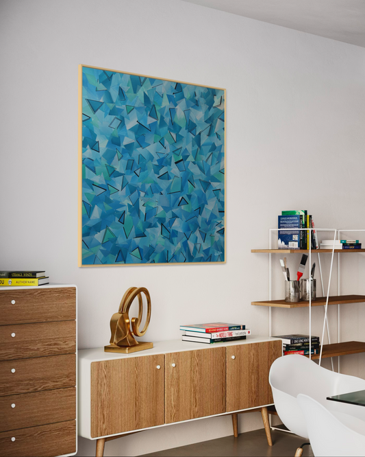 Canvas Print: "50 shades of blue"