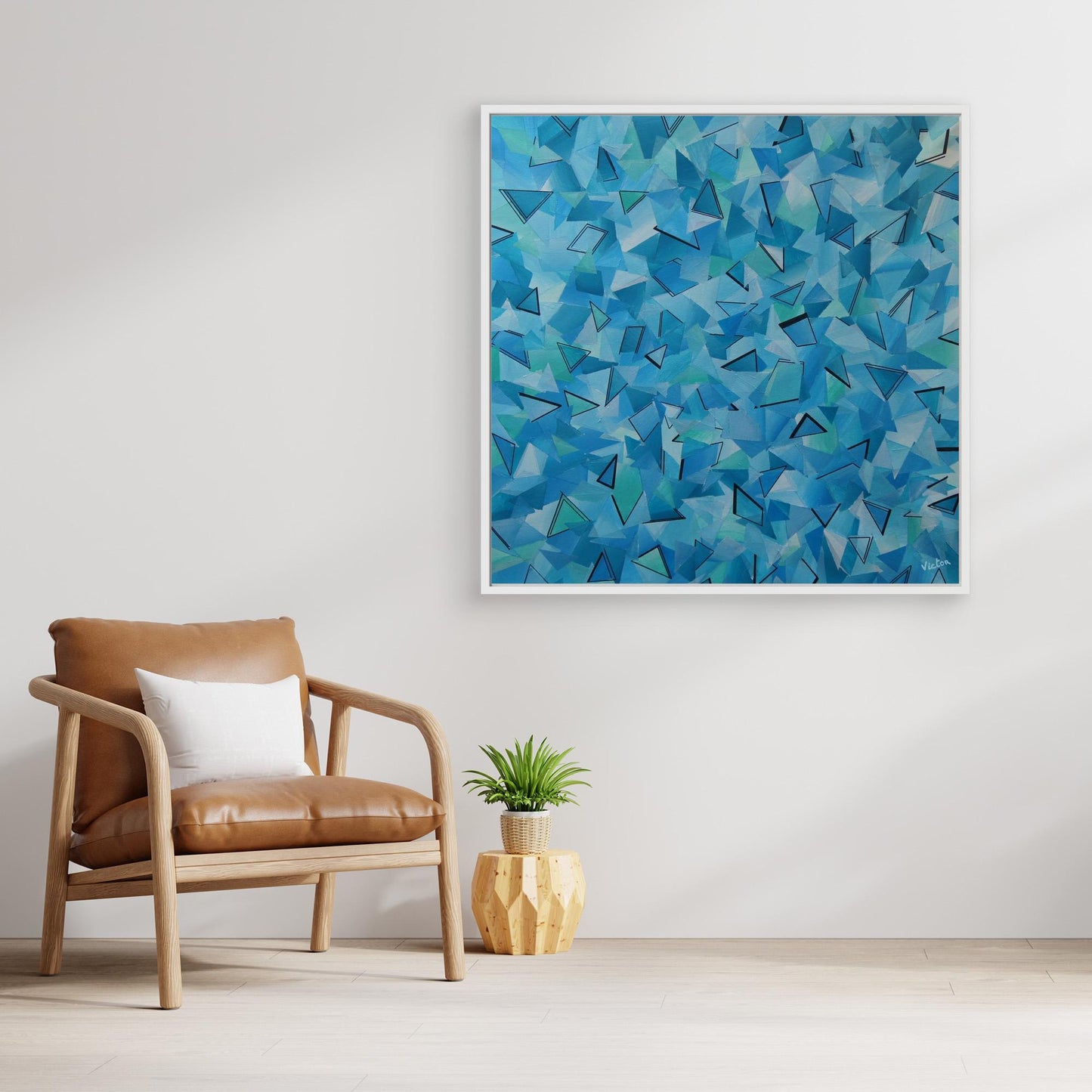 Canvas Print: "50 shades of blue"