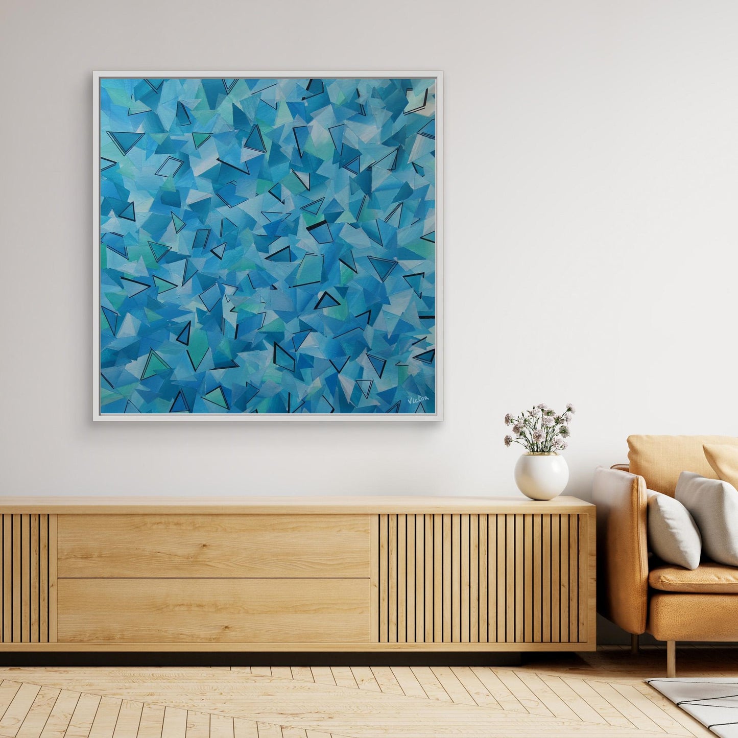 Canvas Print: "50 shades of Blue"
