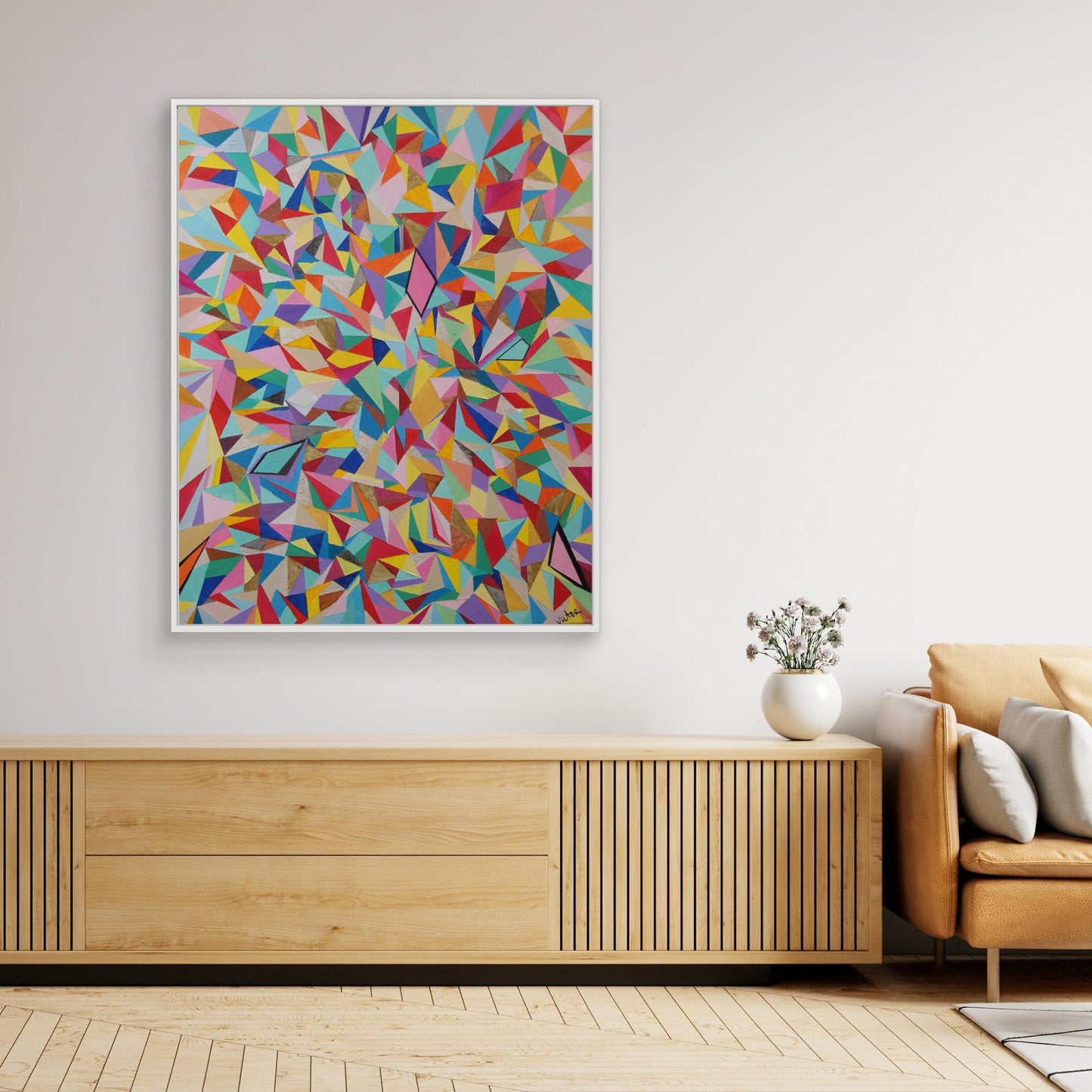 Canvas Print: Mosaic "Rainbow"