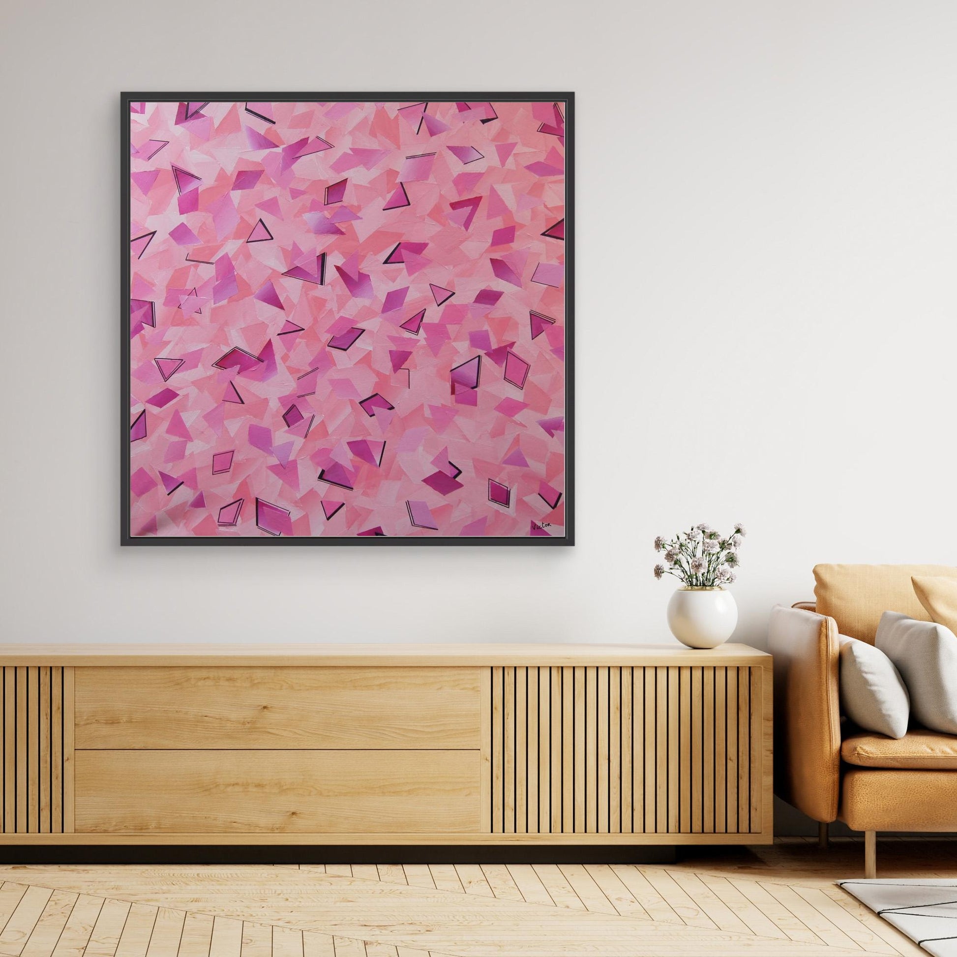 Canvas Print: "50 shades of Pink"