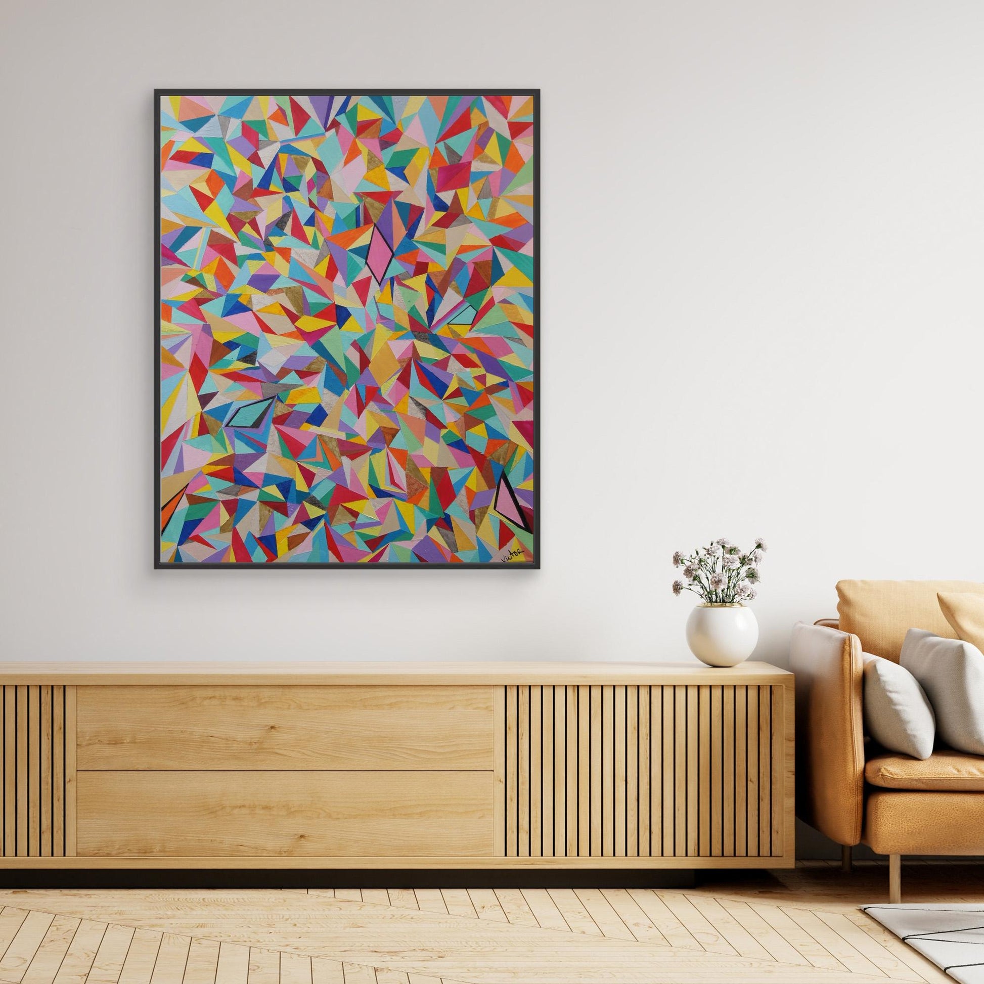 Canvas Print: Mosaic "Rainbow"