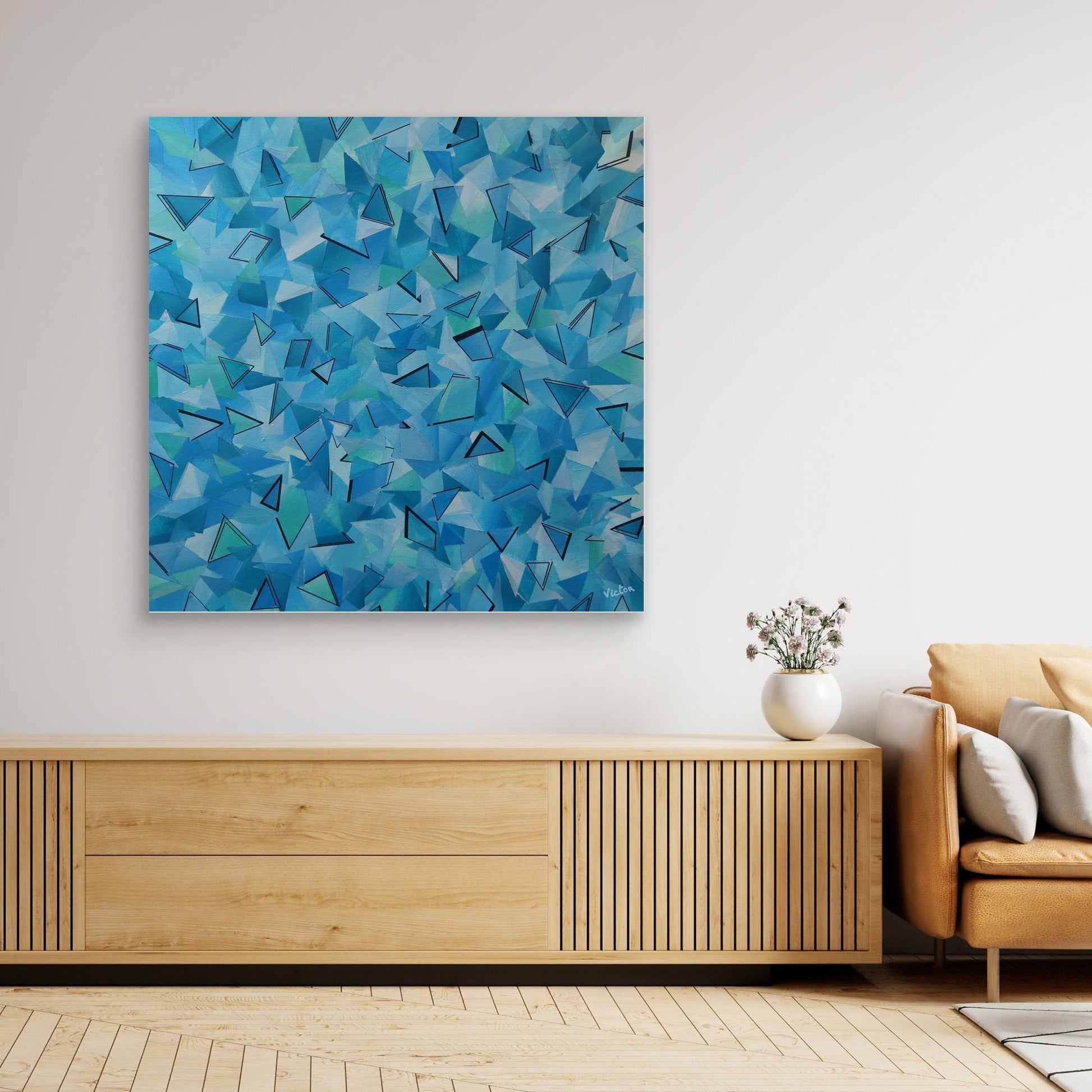 Canvas Print: "50 shades of blue"