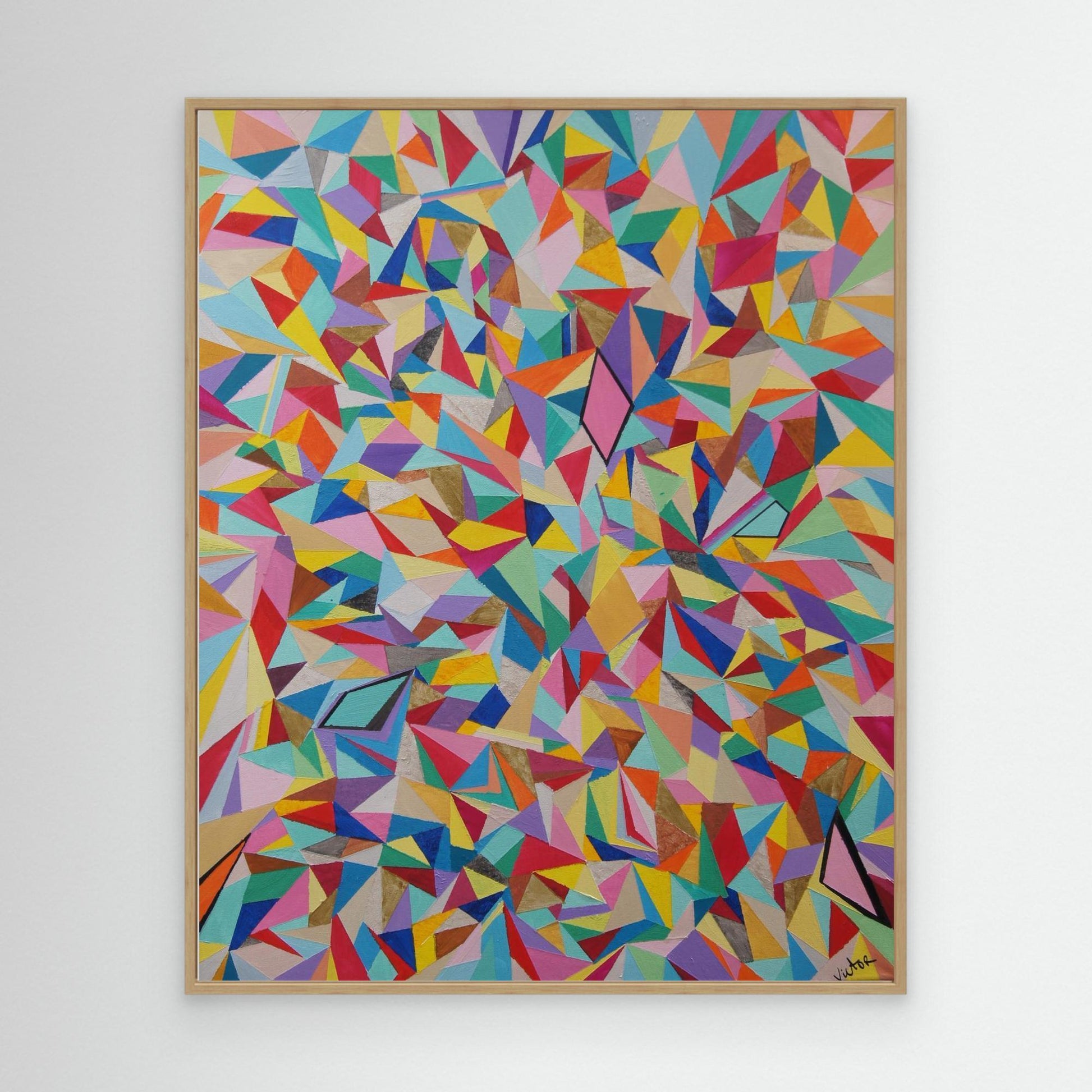 Canvas Print: Mosaic "Rainbow"