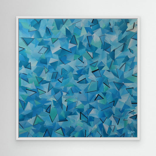 Canvas Print: "50 shades of blue"