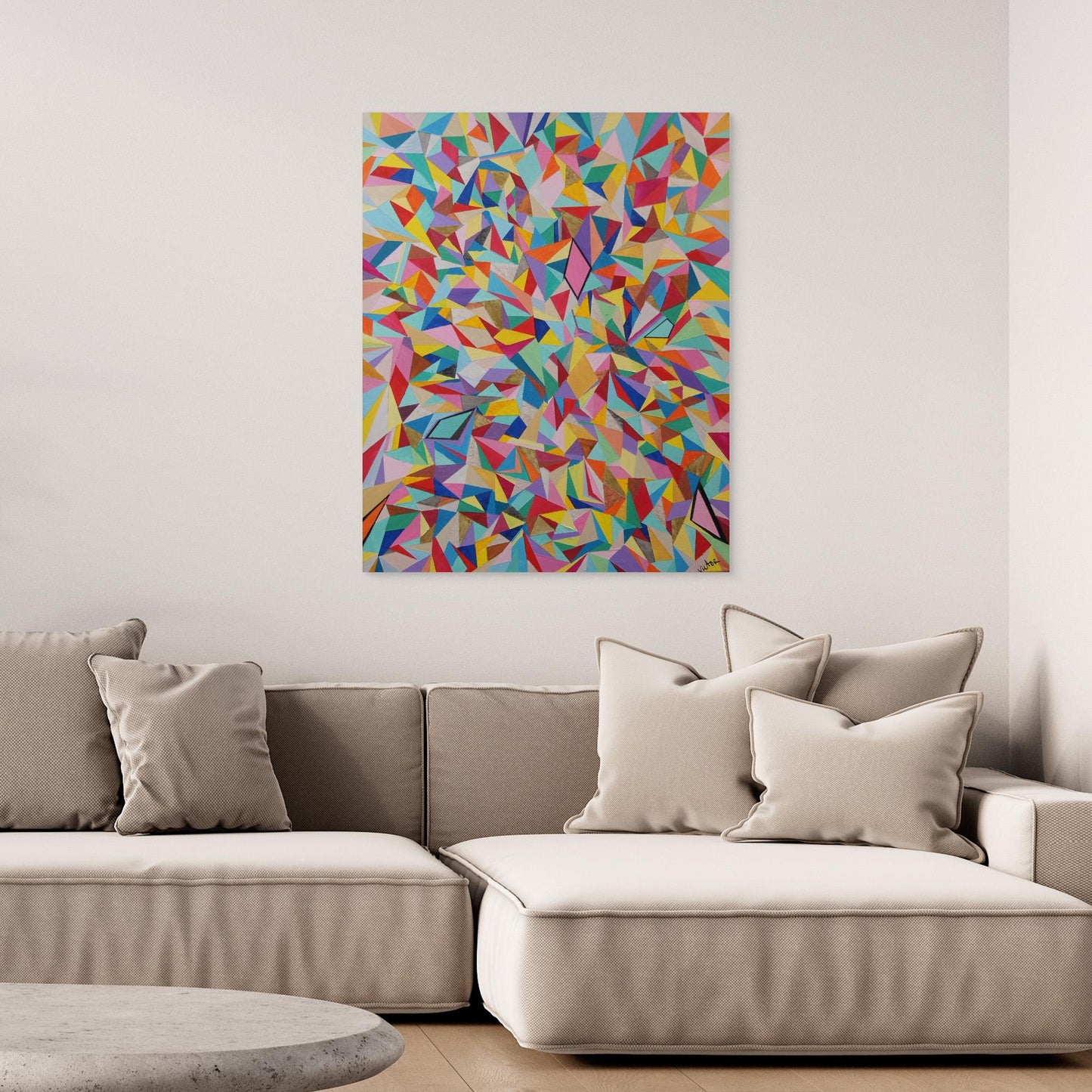 Canvas Print: Mosaic "Rainbow"