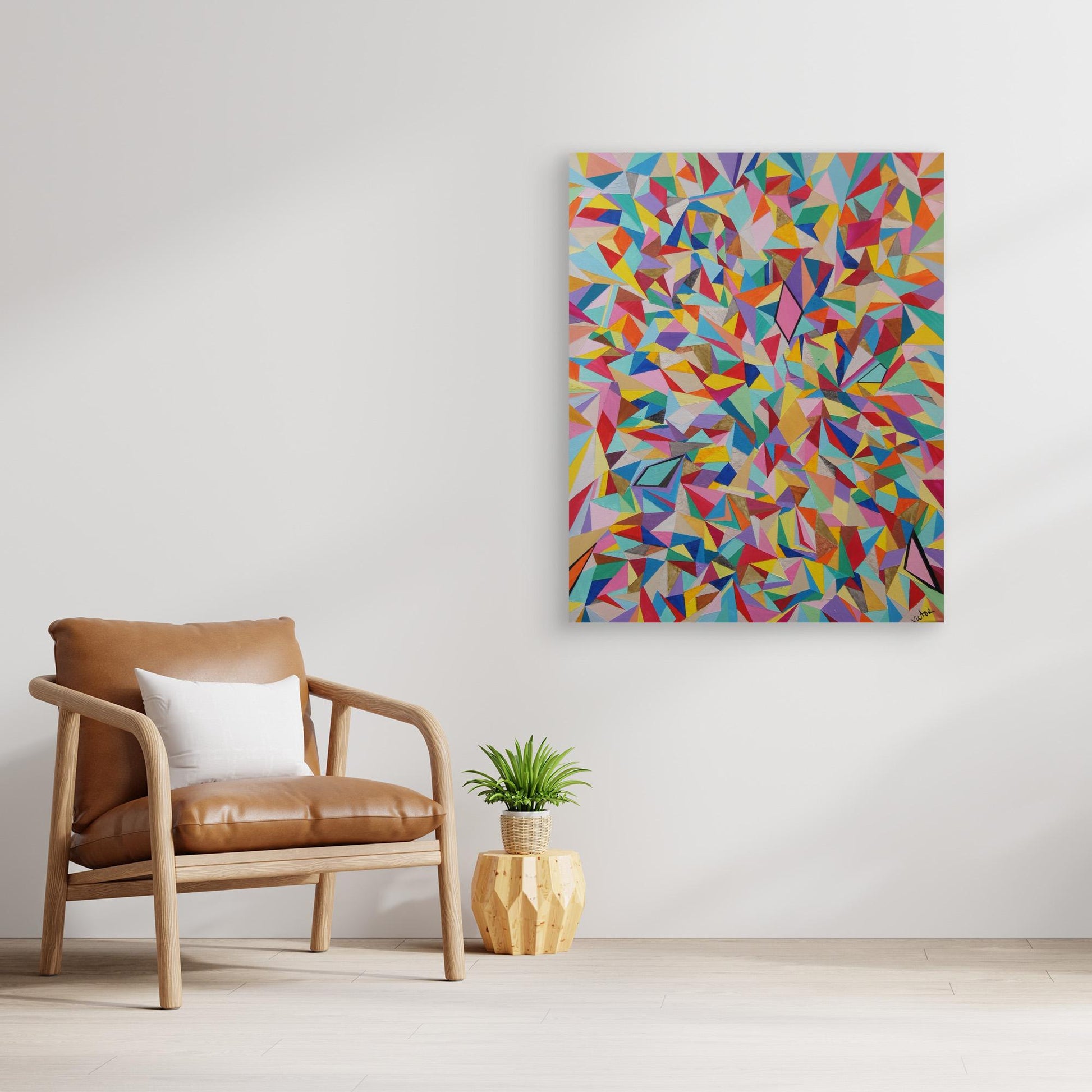 Canvas Print: Mosaic "Rainbow"
