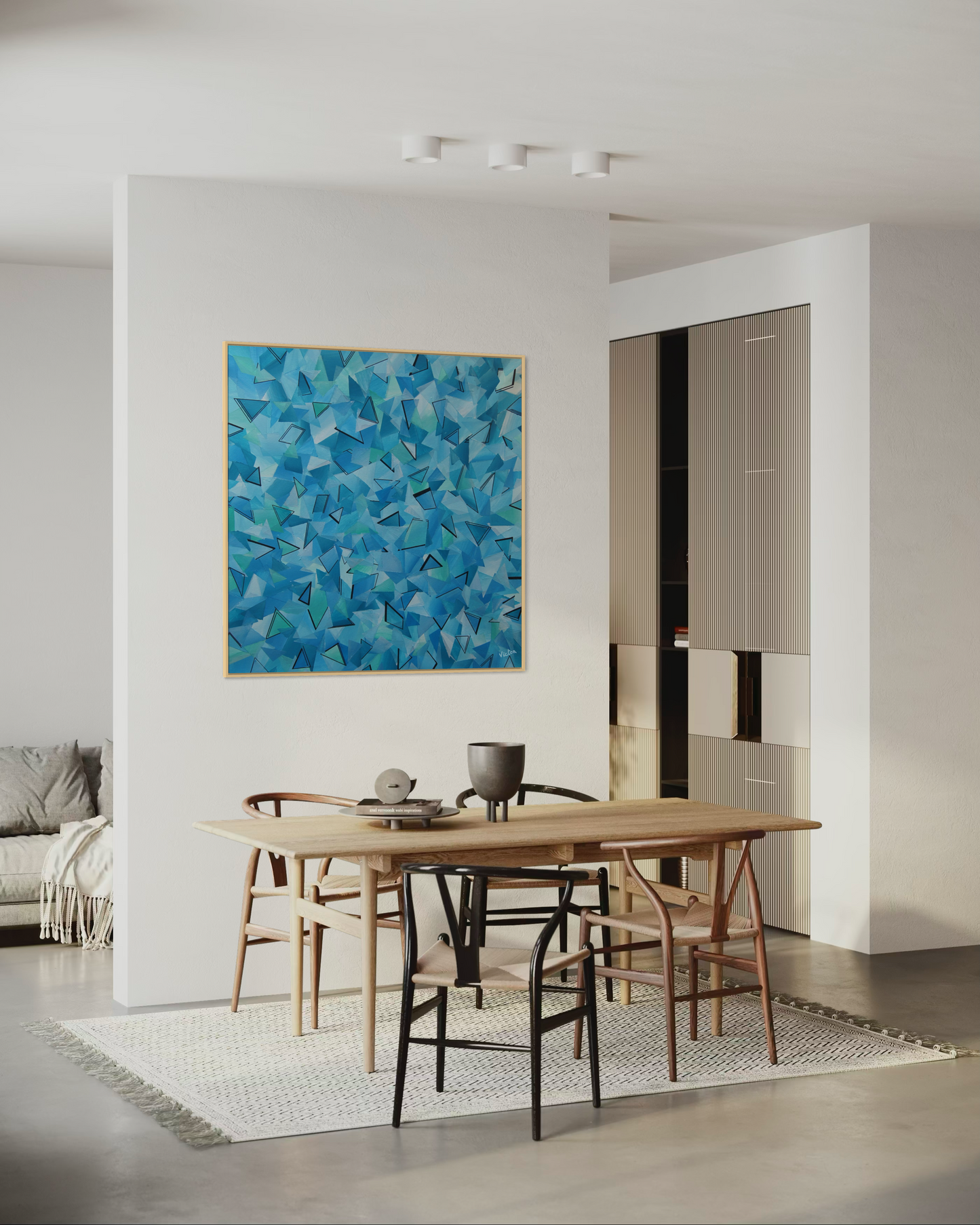 Canvas Print: "50 shades of blue"