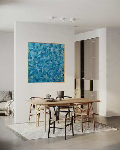 Canvas Print: "50 shades of blue"