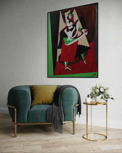 Canvas Print: "The dancer at Cabaret"