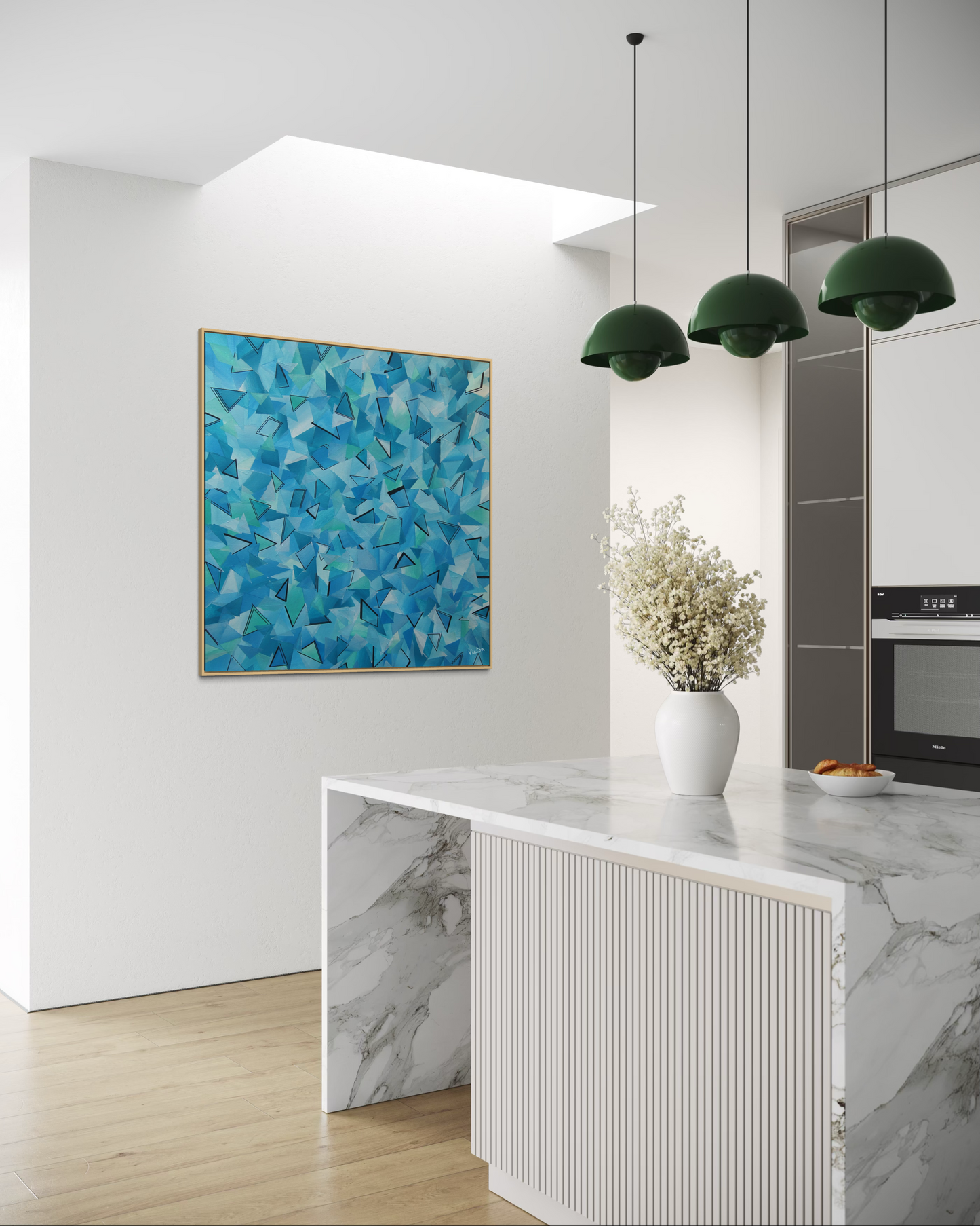 Canvas Print: "50 shades of blue"