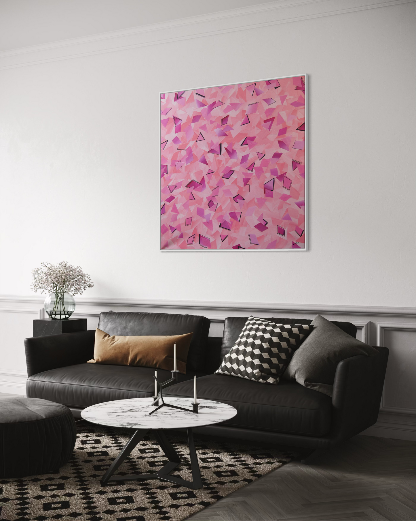 Canvas Print: "50 shades of Pink"