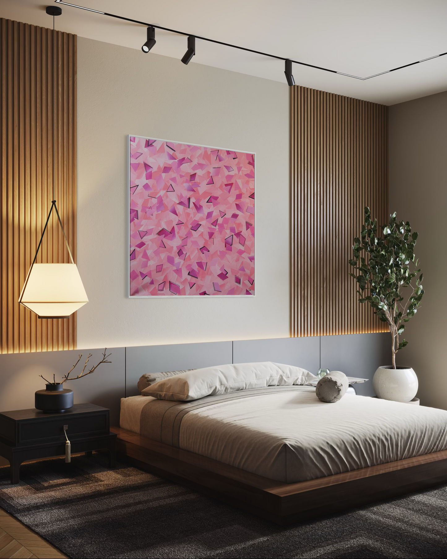 Canvas Print: "50 shades of Pink"