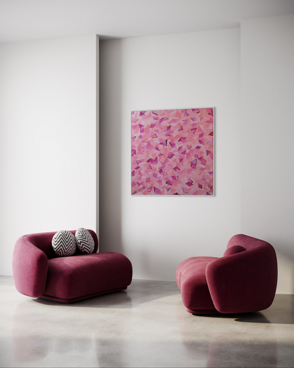 Canvas Print: "50 shades of Pink"