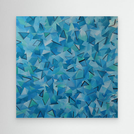Canvas Print: "50 shades of Blue"