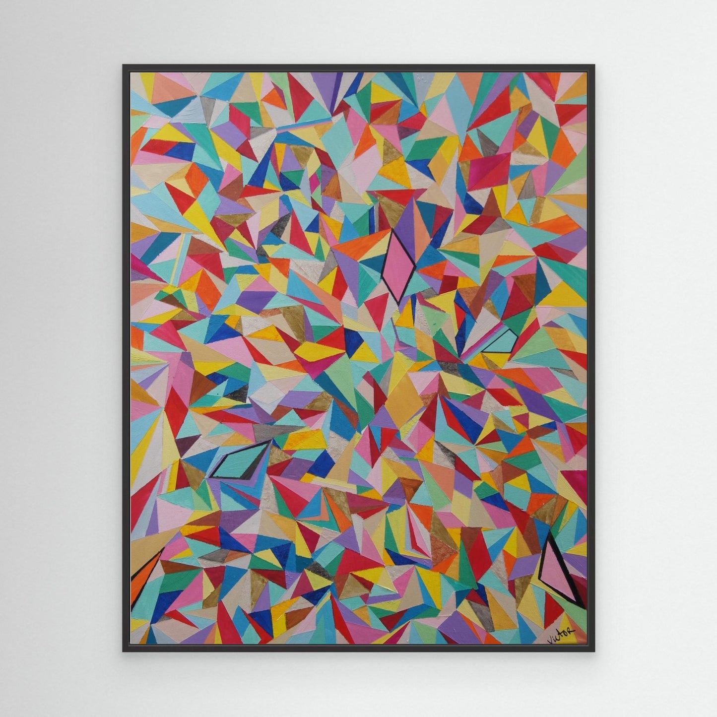 Canvas Print: Mosaic "Rainbow"