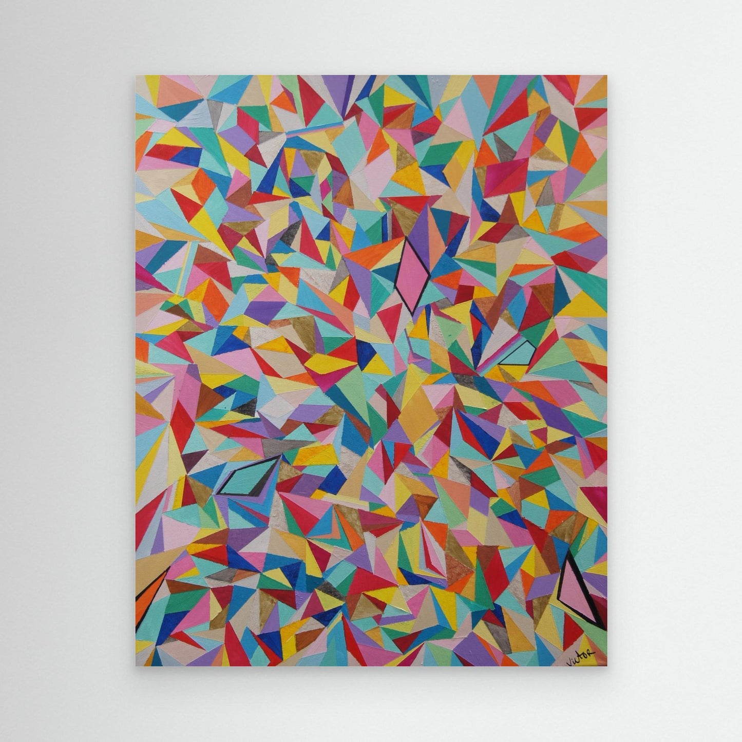 Canvas Print: Mosaic "Rainbow"