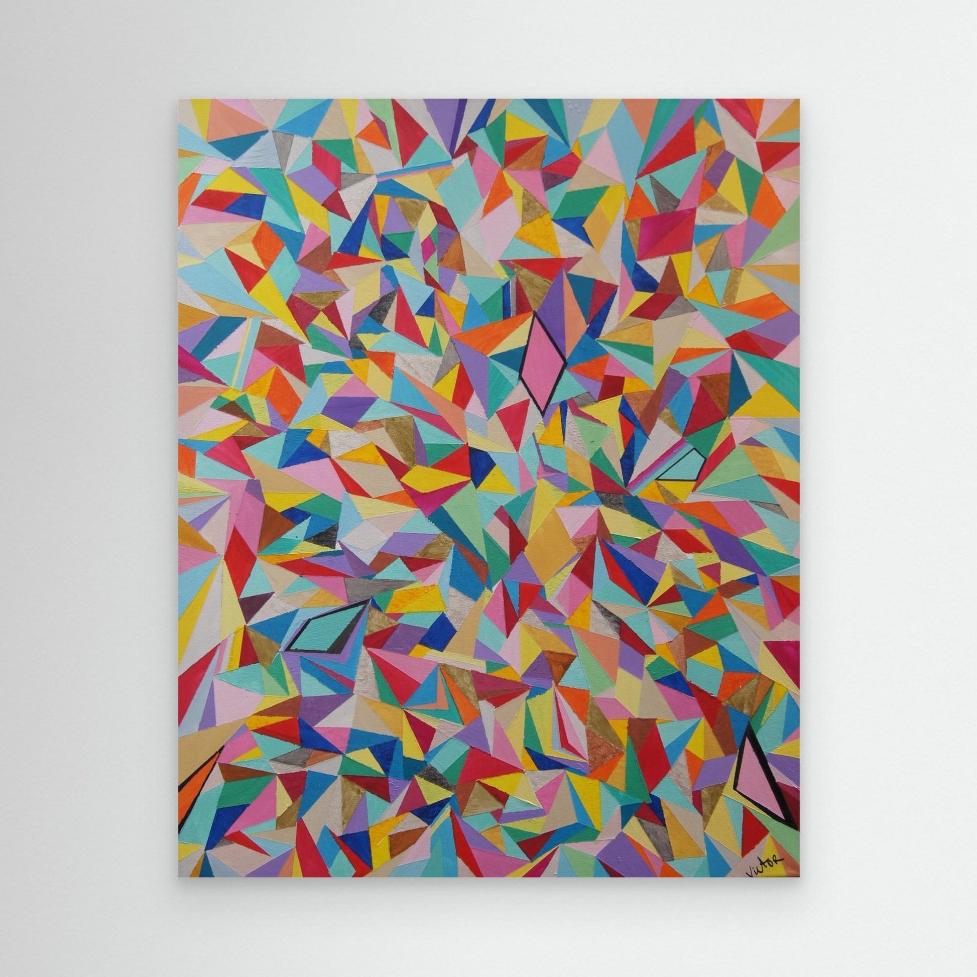 Canvas Print: Mosaic "Rainbow"