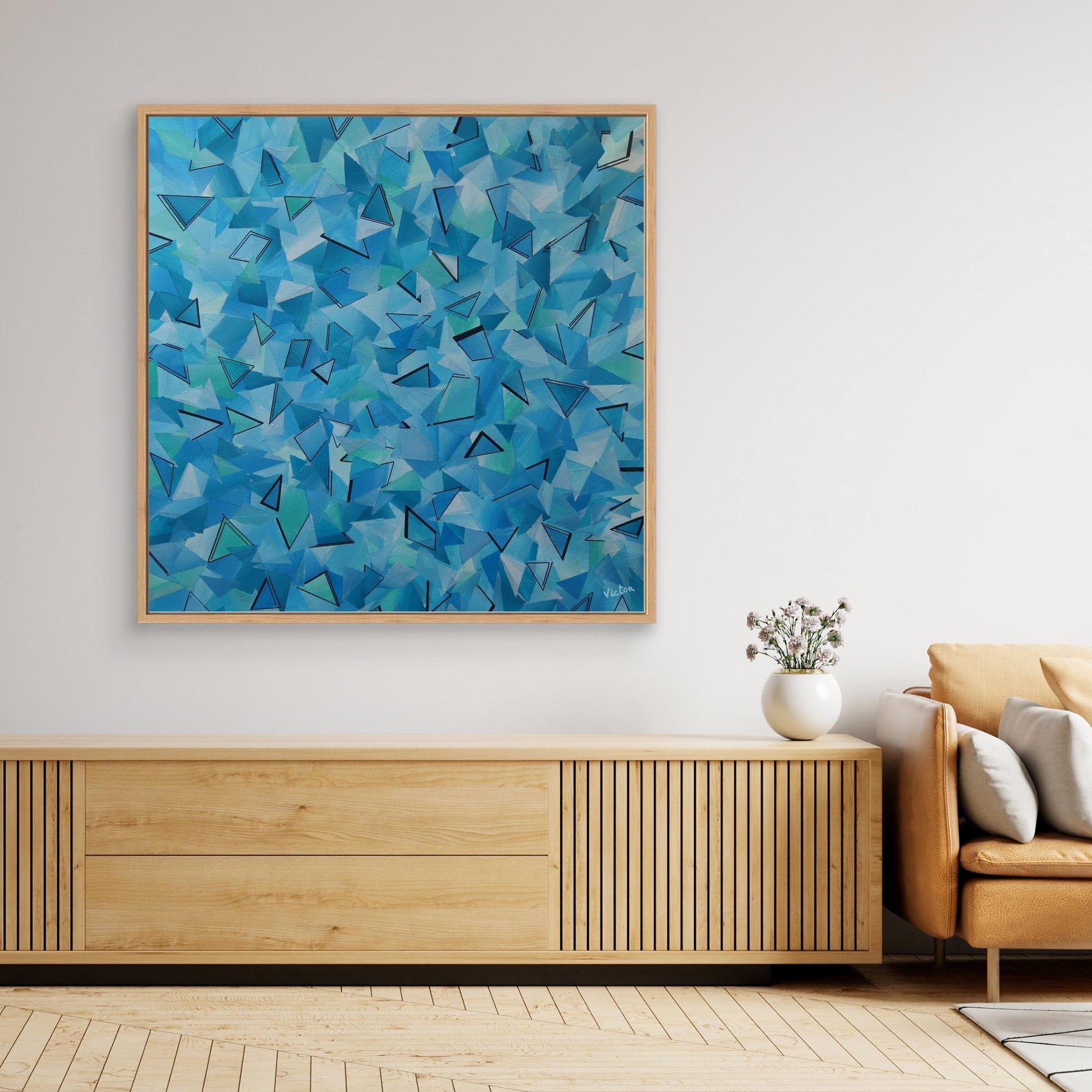 Canvas Print: "50 shades of blue"