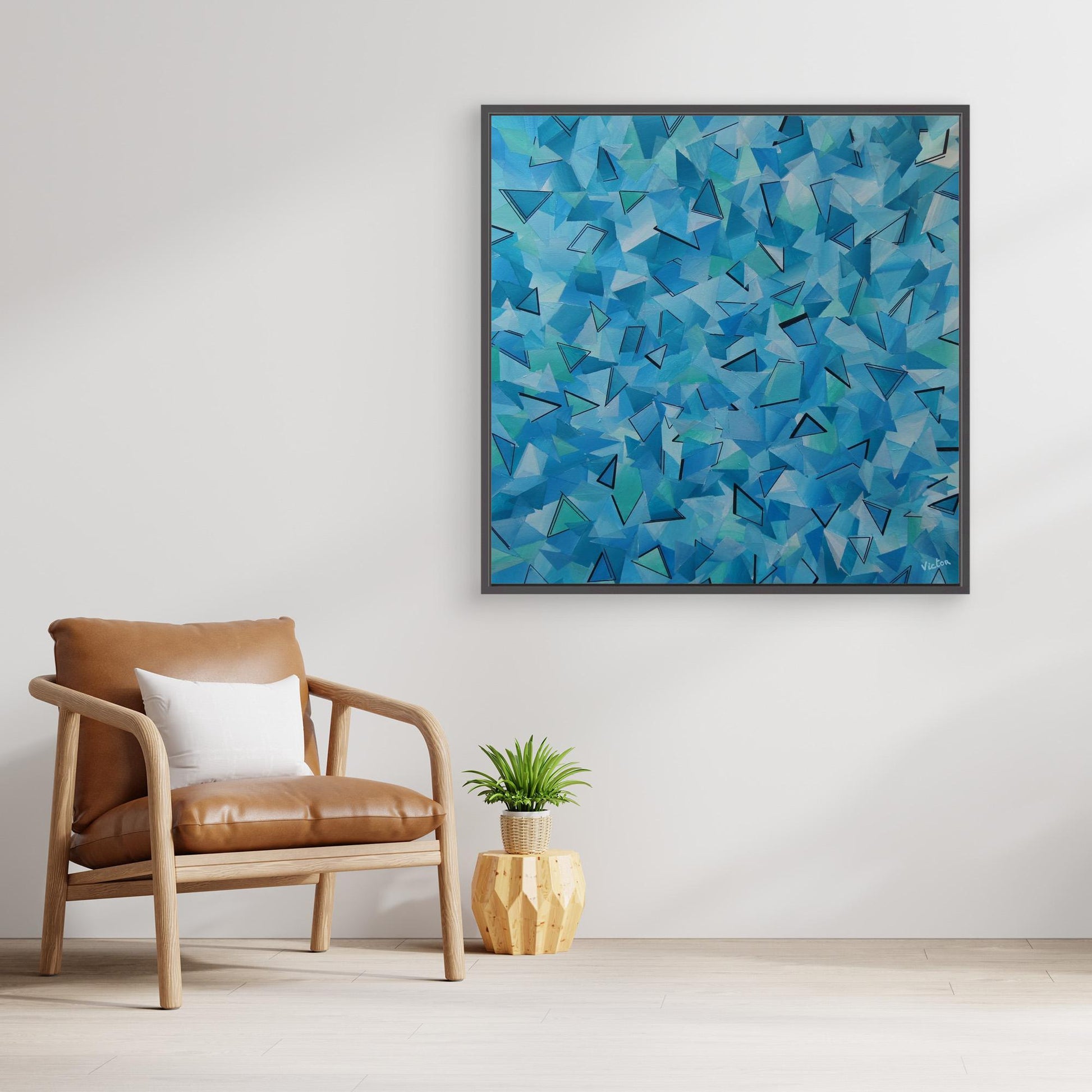 Canvas Print: "50 shades of blue"