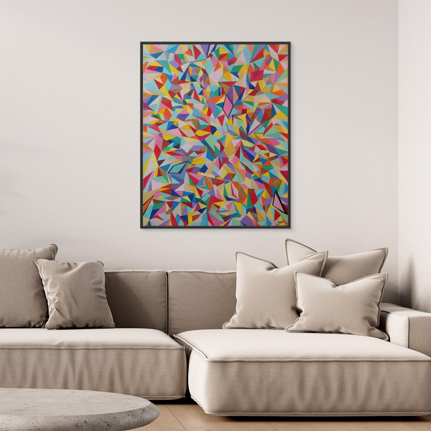 Canvas Print: Mosaic "Rainbow"
