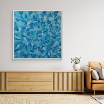 Canvas Print: "50 shades of Blue"