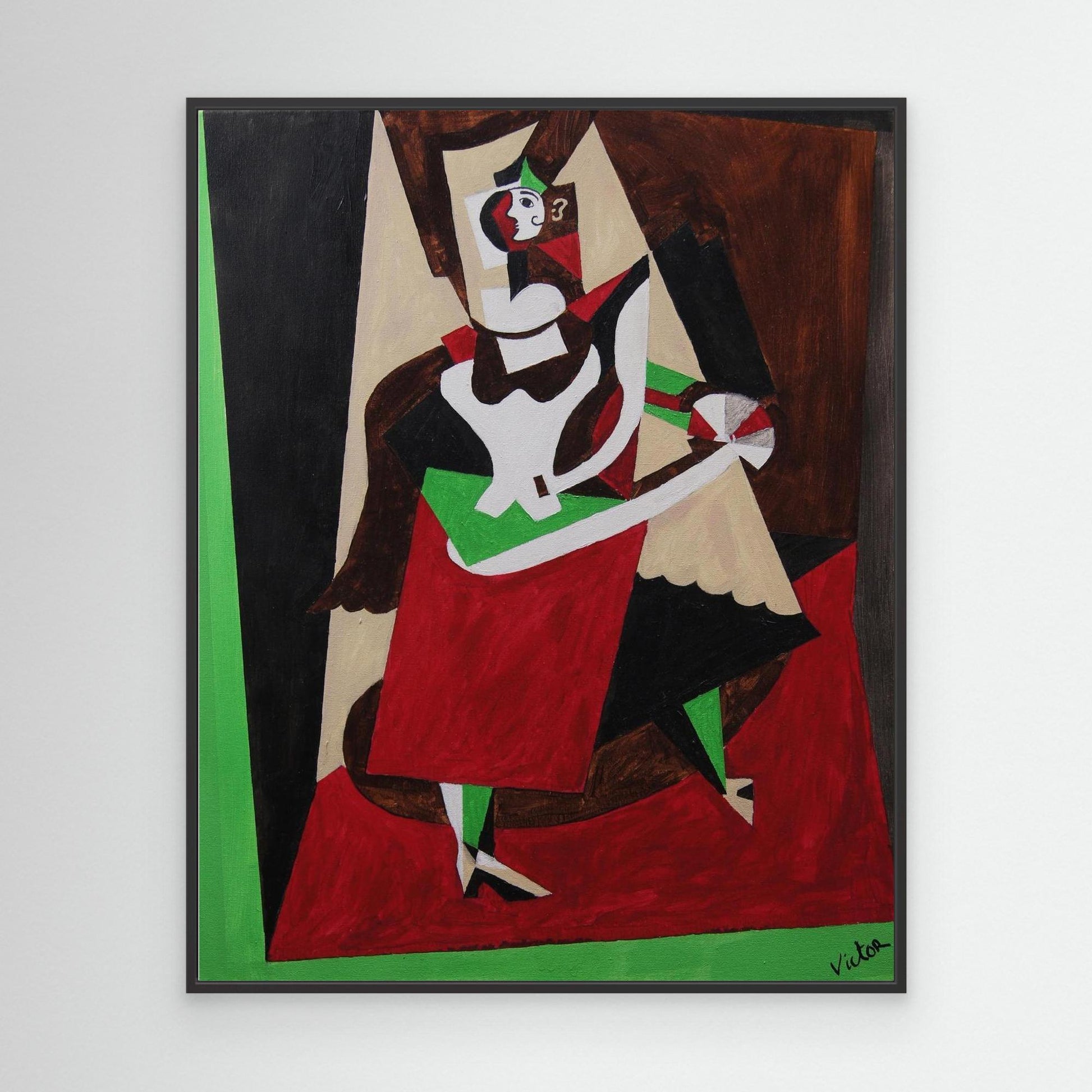 Canvas Print: "The dancer at Cabaret"