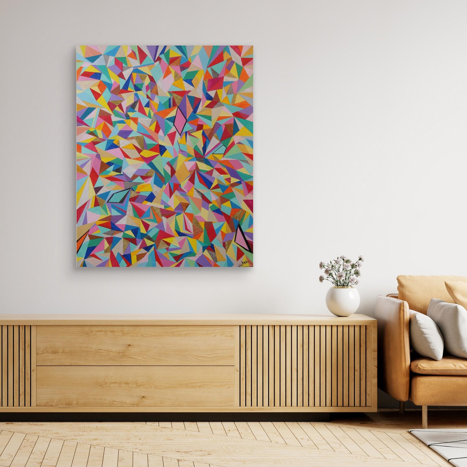 Canvas Print: Mosaic "Rainbow"